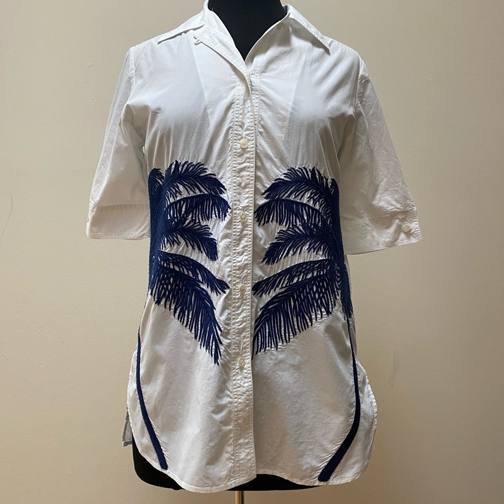 Stella McCartney Palm Tree Embroidered Blouse
